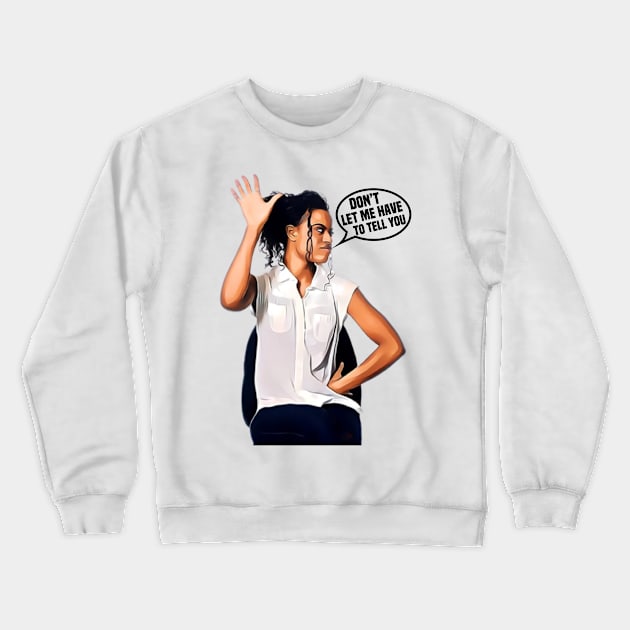 Talk To The Hand Crewneck Sweatshirt by FirstTees